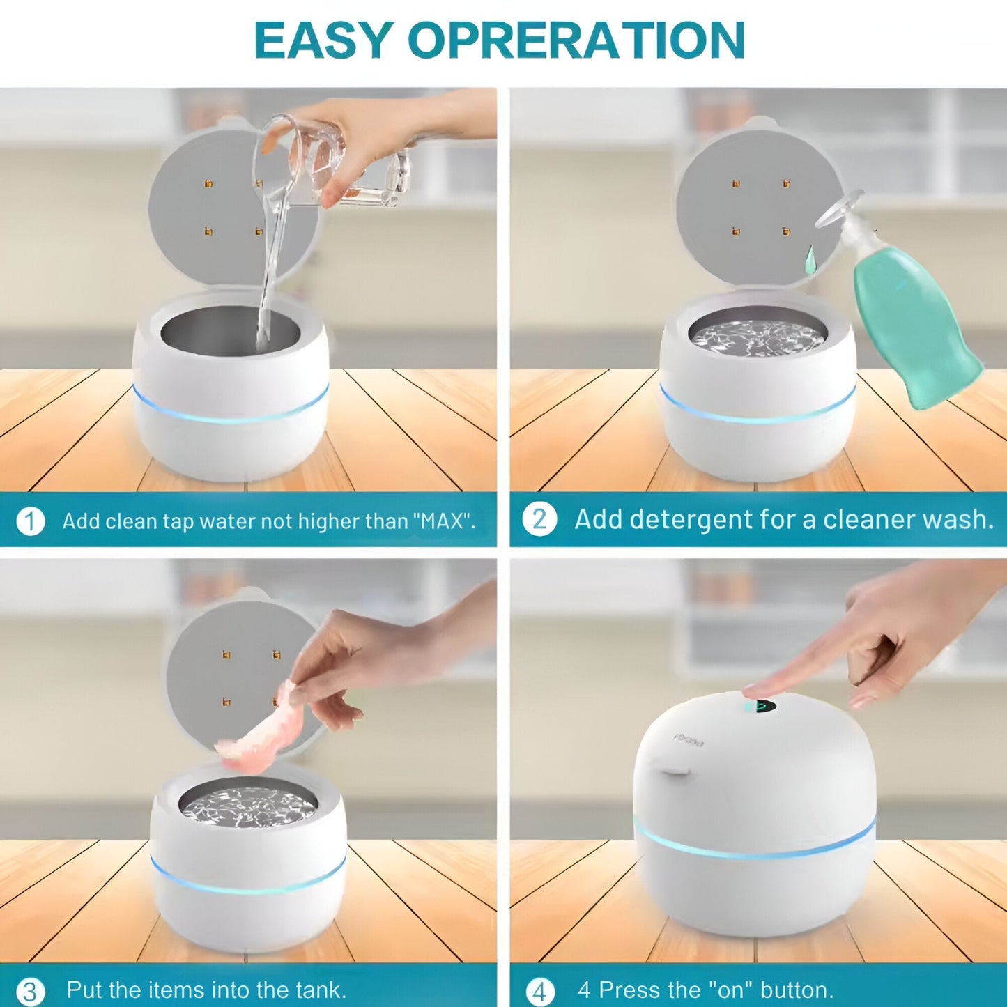 Brightveera™ – Ultrasonic Multi-Purpose Cleaner